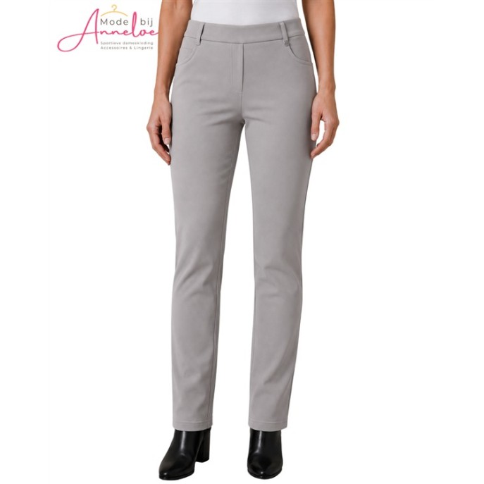 Leona per Donna Broek Doris 13.04 Punta K-Lengte Zilvergrijs Leona per Donna Broek Doris 13.04 Punta K-Lengte Zilvergrijs